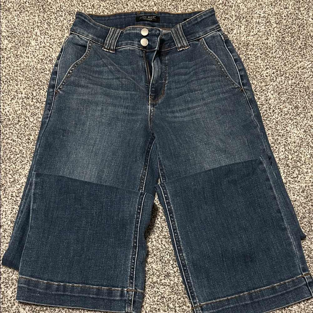 Dark Blue Denim Culottes